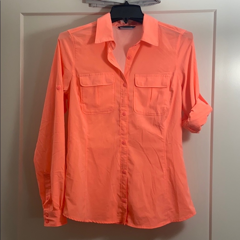Women’s Long Sleeved Button Down Columbia Shirt